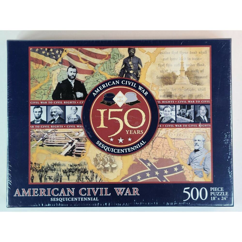 American Civil War 150 Years Sesquicentennial 500 Piece Jigsaw Puzzle 18"x24"